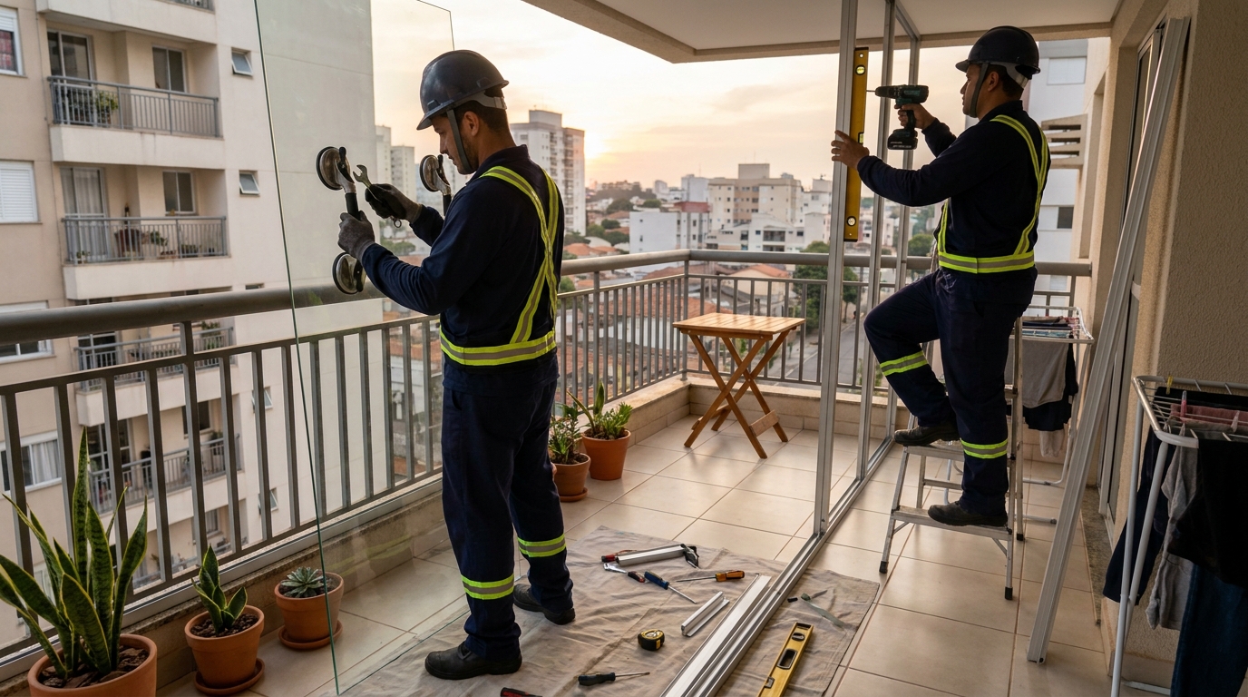 Divisórias em Vidro em Praia Grande‑SP